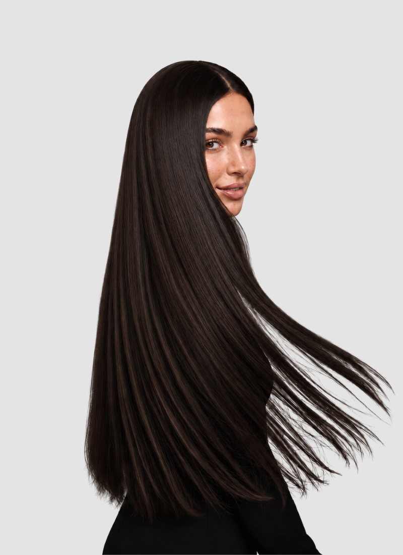 Liso natural con brillo